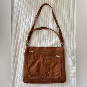 Fossil Piper Brown Leather Bag